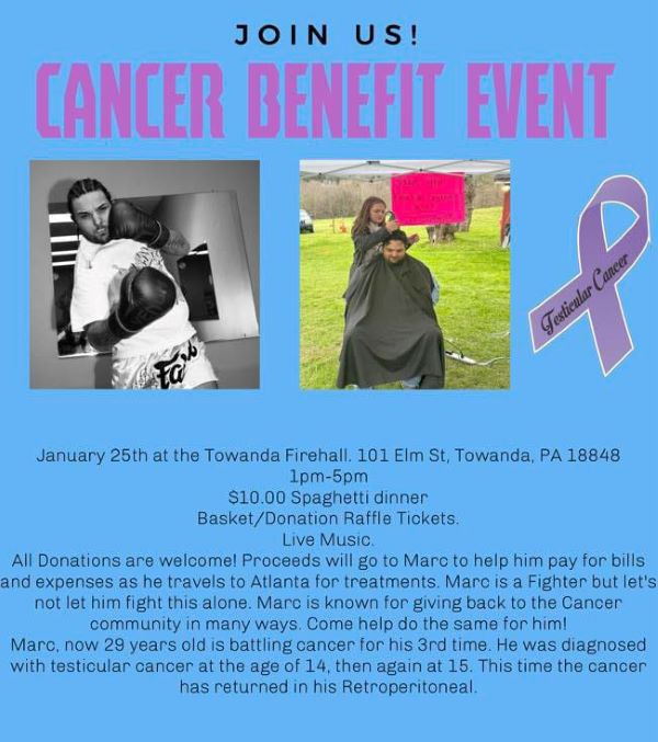 Cancer benefit set for Saturday in Towanda