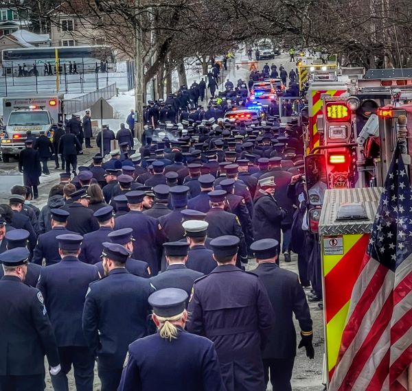 Hundreds gather to mourn fallen Binghamton firefighter