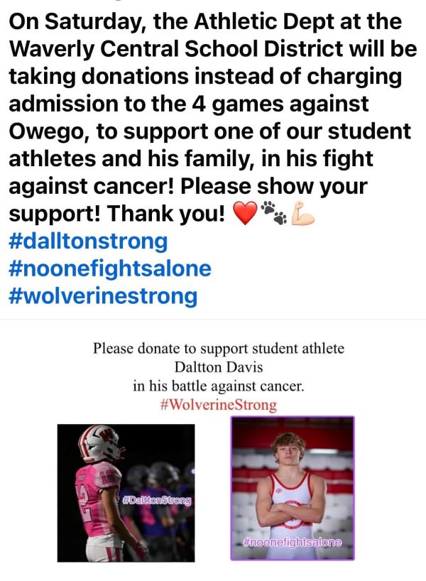 Waverly-Owego basketball games to raise money for Waverly student-athlete fighting cancer