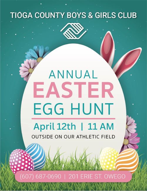 Tioga County Boys and Girls Club hosting Easter Egg Hunt next weekend