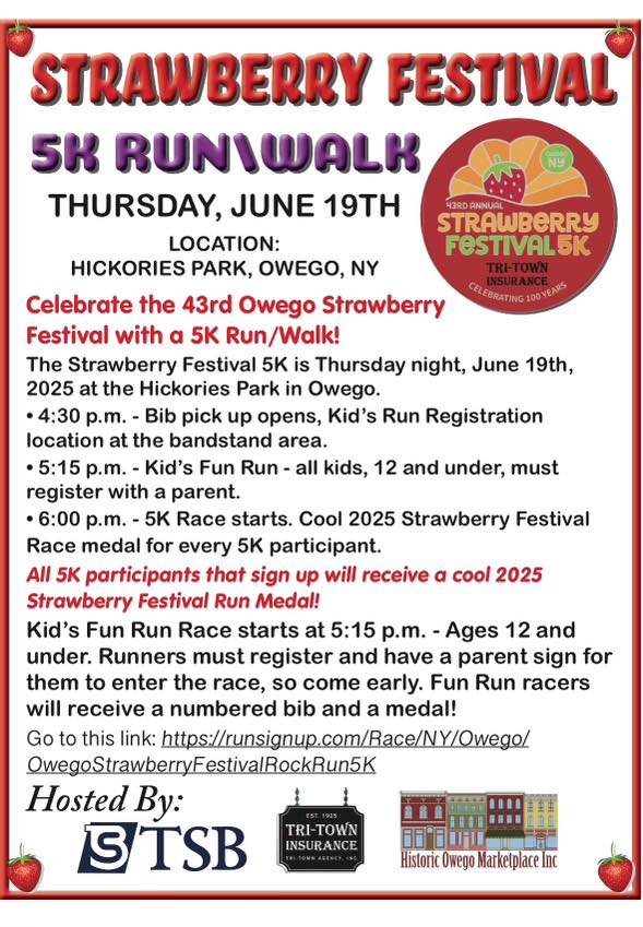 Registration open for Strawberry Festival 5K run/walk