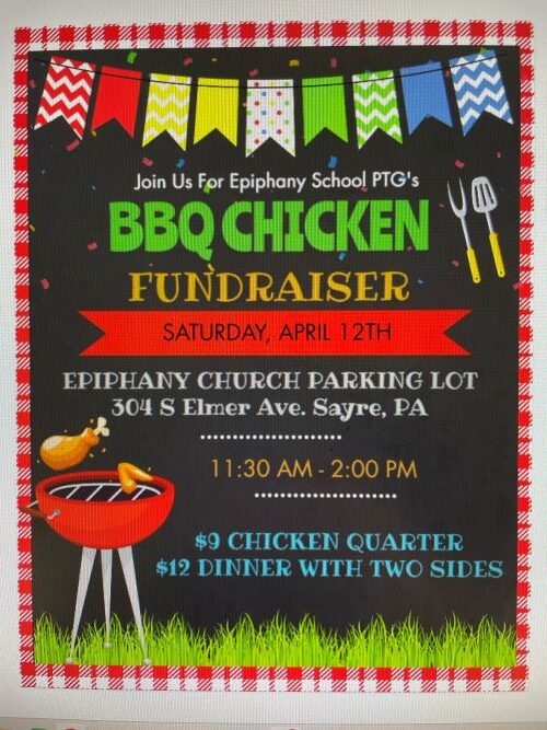 Epiphany School PTG to hold Chicken BBQ fundraiser on April 12