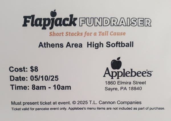 Athens High School softball program holding pancake breakfast fundraiser this weekend