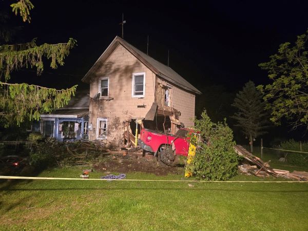 Lockwood man charged after crashing truck into house in Chemung