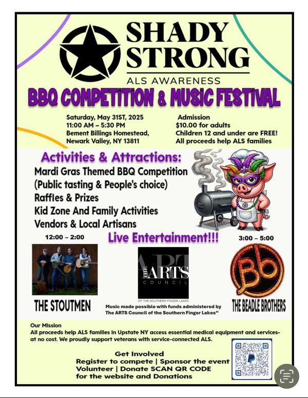 Shady Strong BBQ Competition and Music Festival set for Saturday