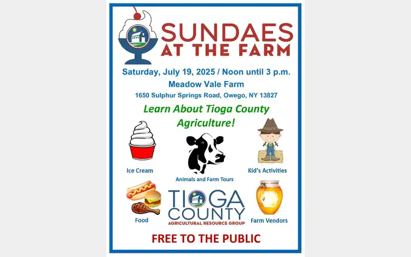 Sundaes at the Farm set for July 19 in Owego