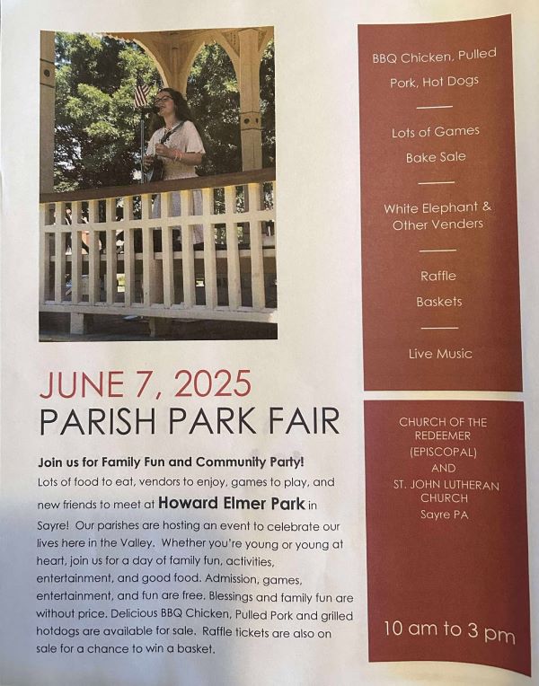 Parish Park Fair set for Saturday