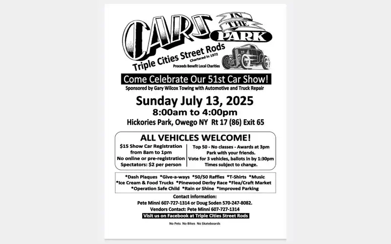 Triple Cities Street Rods club to hold car show this weekend