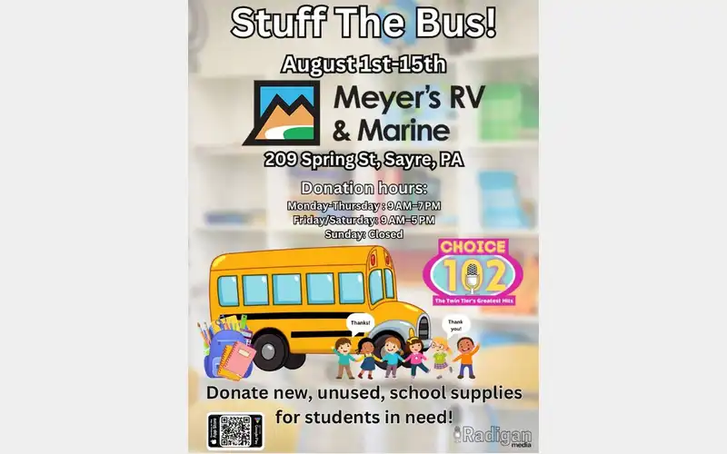 Choice 102 Stuff the Bus campaign wraps up Friday at Meyer’s RV and Marine