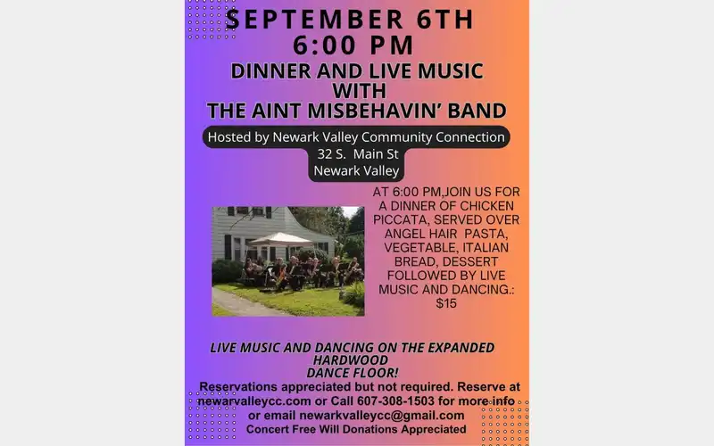 Newark Valley Community Connection holding dinner, music this weekend