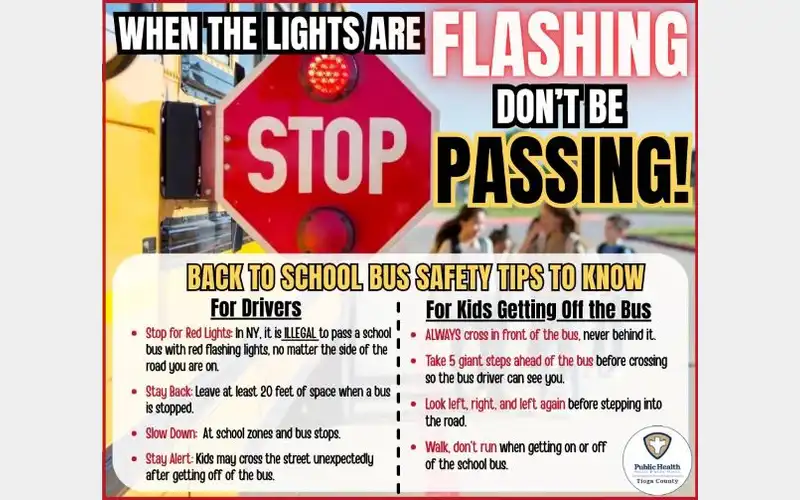 OA School District reminding drivers to watch out for school buses, students
