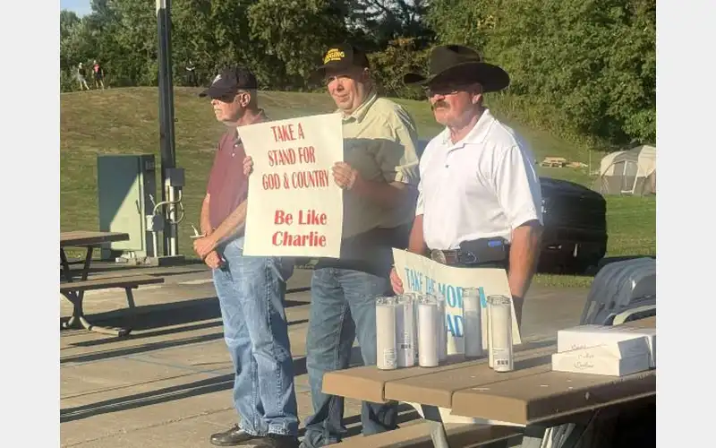 Hundreds attend vigil for Charlie Kirk in Owego