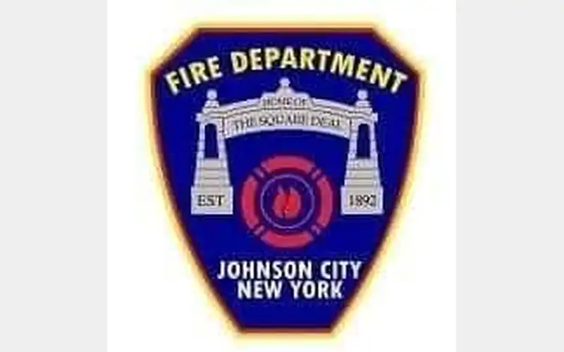 Johnson City firefighters save person from burning house