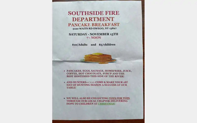 Southside Fire Dept. to host Pancake Breakfast this weekend