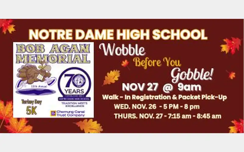 Notre Dame High School to host Turkey Trot