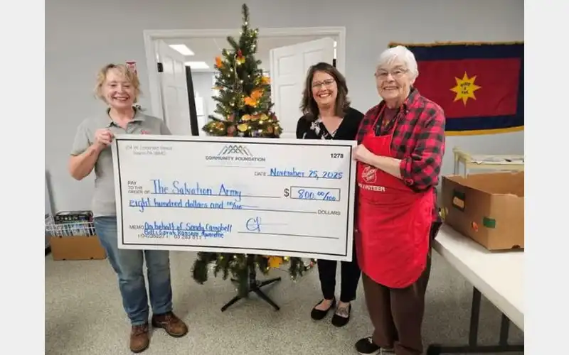 Sayre Salvation Army’s Sandy Campbell receives Ransom Award