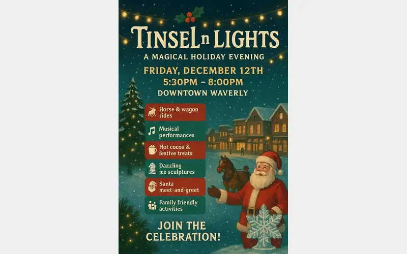 Tinsel n Lights set for Friday in downtown Waverly