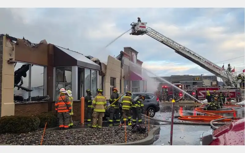 Dunkin’ building demolished following early morning fire