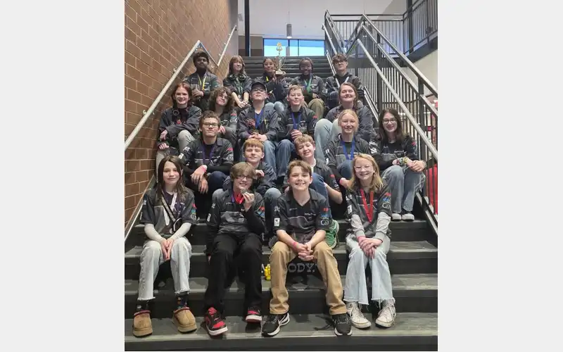 Harlan Rowe Science Olympiad team takes second at invite