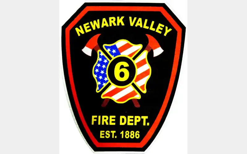 Firefighters battle blaze in Newark Valley