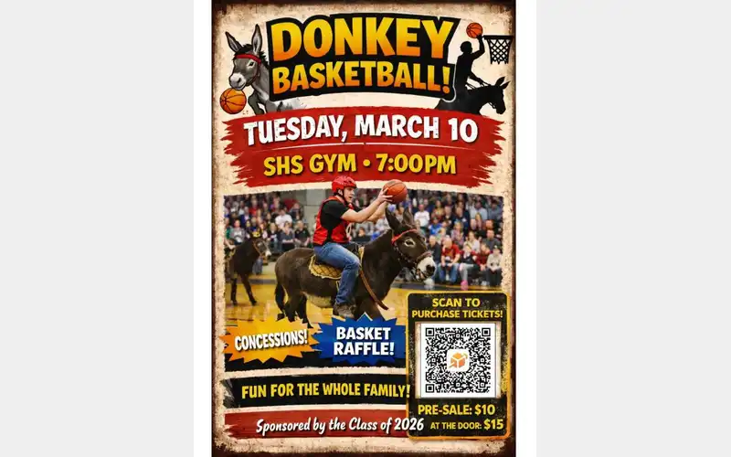 Sayre High School Class of 2026 to host Donkey Basketball game fundraiser