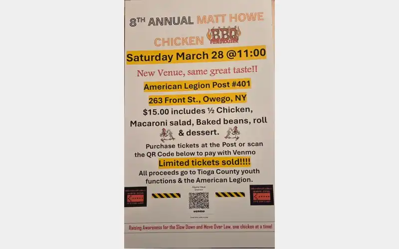 Matt Howe Chicken BBQ fundraiser set for March 28