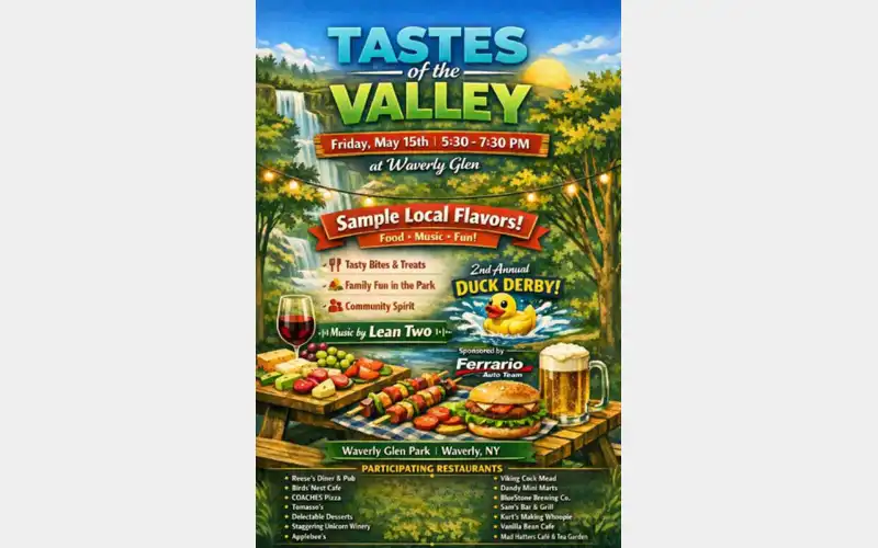 GVCC’s Tastes of the Valley returning to Waverly Glen next month