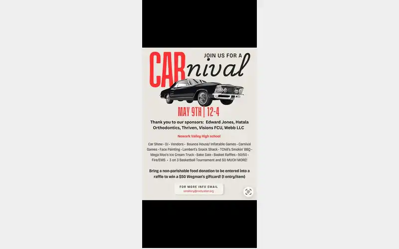 Newark Valley National Honor Society hosting CARnival this weekend
