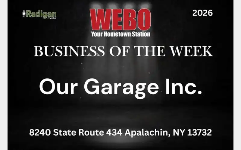 Our Garage named WEBO Business of the Week