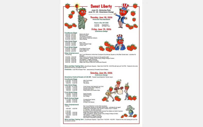 Strawberry Festival will return to Owego June 18-20