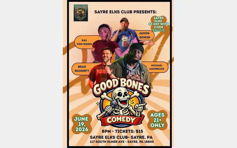 Sayre Elks to host comedy show on Friday