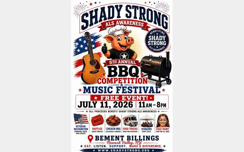 Shady Strong BBQ Competition and Music Festival set for July 11