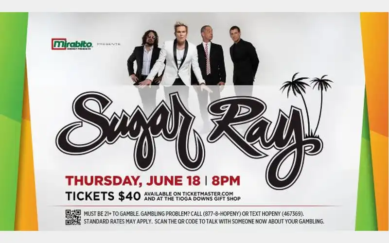 Sugar Ray to perform at Tioga Downs tonight