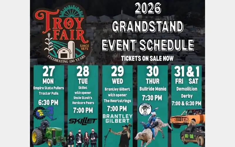 Grandstand lineup set for Troy Fair
