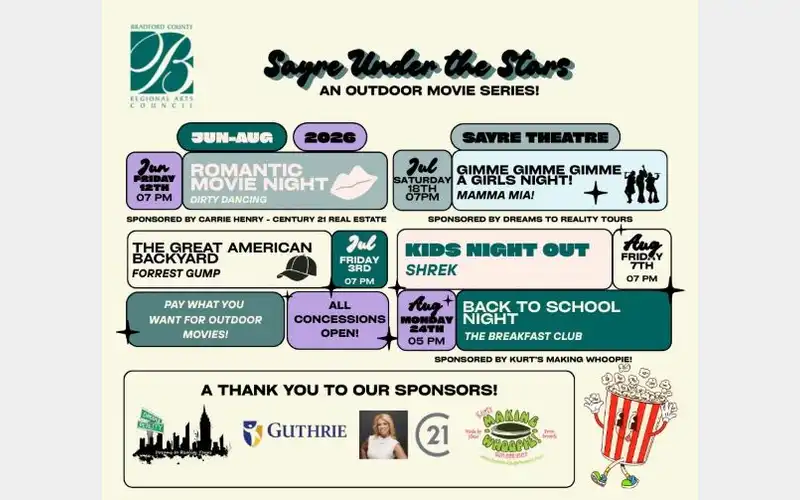 Celebrate America 250 with Forrest Gump at Sayre Under the Stars