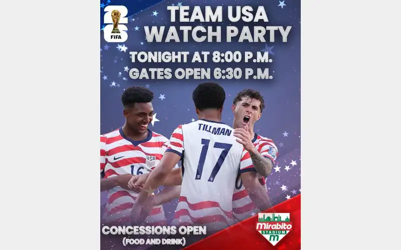 Watch party for USA soccer set for tonight at Mirabito Stadium