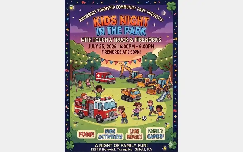 Kids Night in the Park set for July 25 in Ridgebury