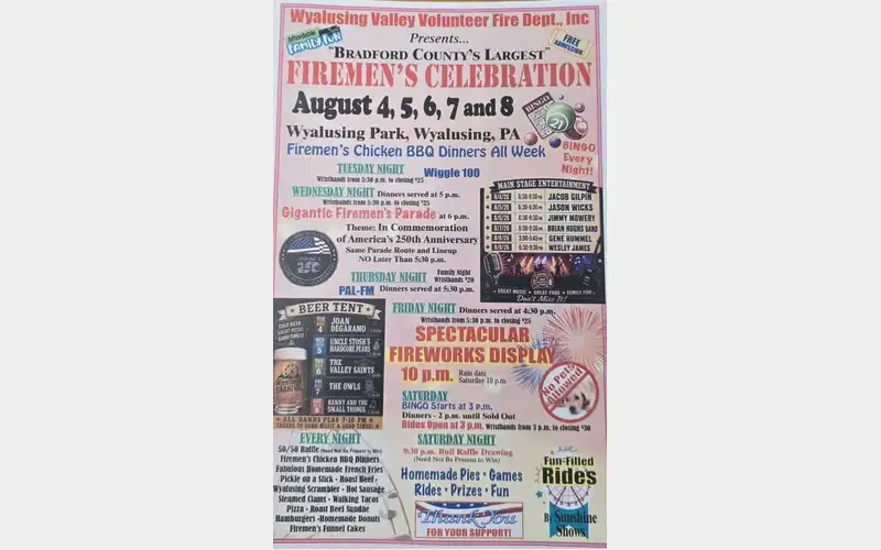 Wyalusing Firemen’s Carnival underway